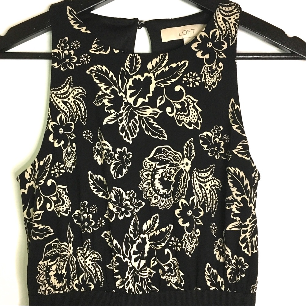Loft Petite Floral Scoop Neck Short Summer Dress - Picture 3 of 6